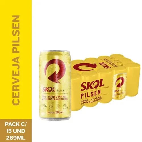 FARDO SKOL 269ML C/ 15 UN