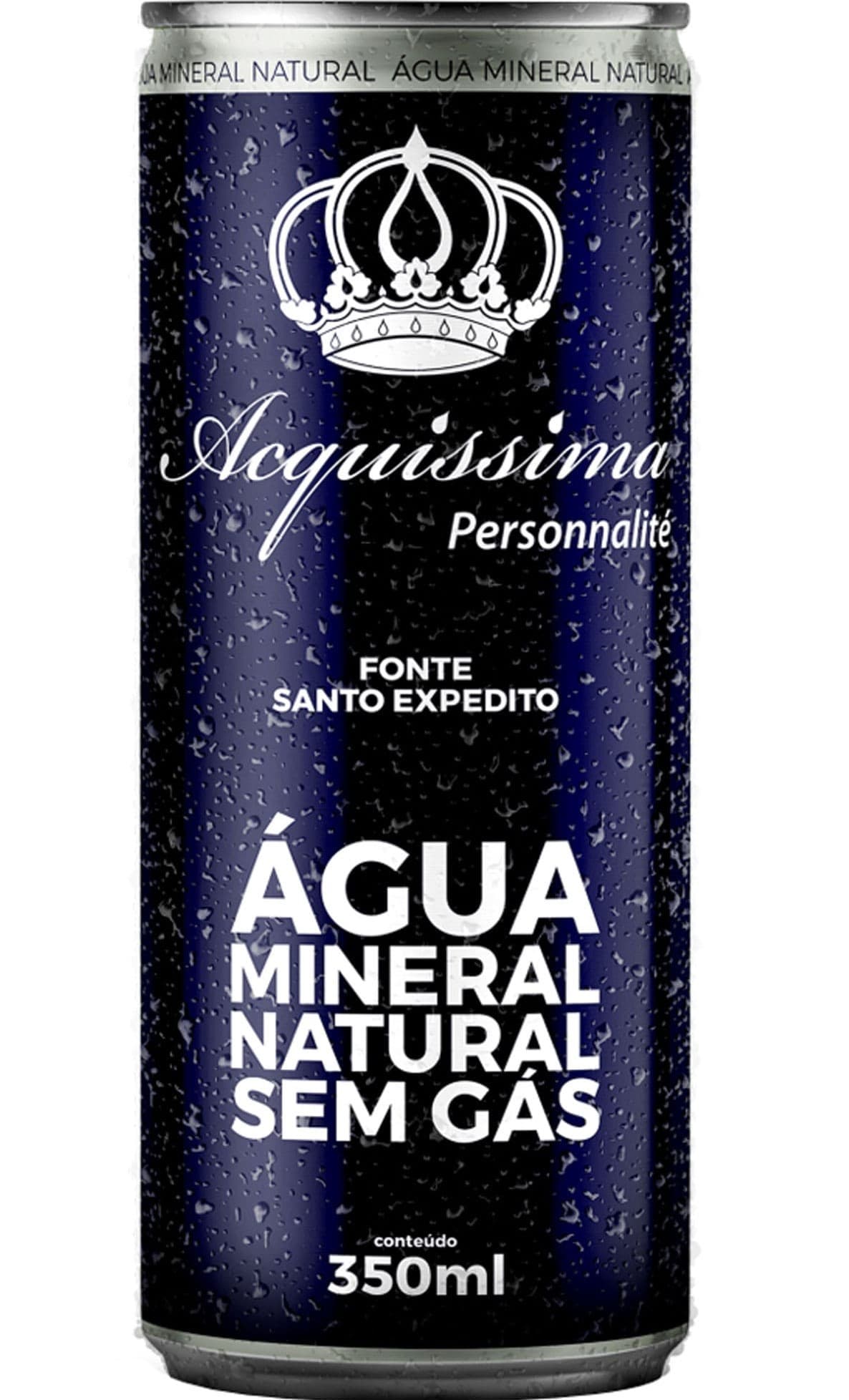 Acquissima Personnalité água mineral lata sem gás 350 ml