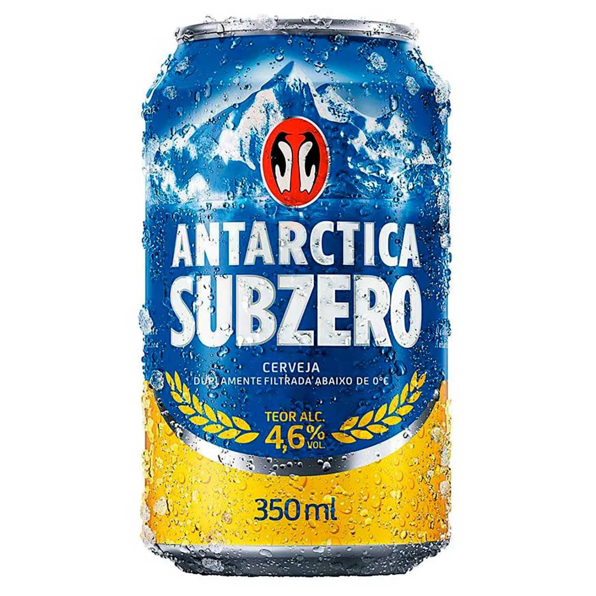 Cerveja Antarctica Sem Álcool Lata 350ml