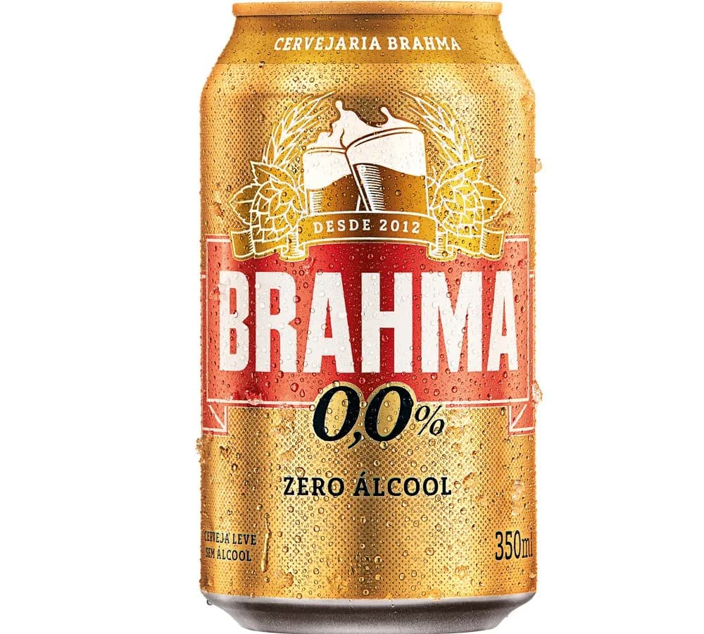 Cerveja Brahma Zero Lata Lata 350ml