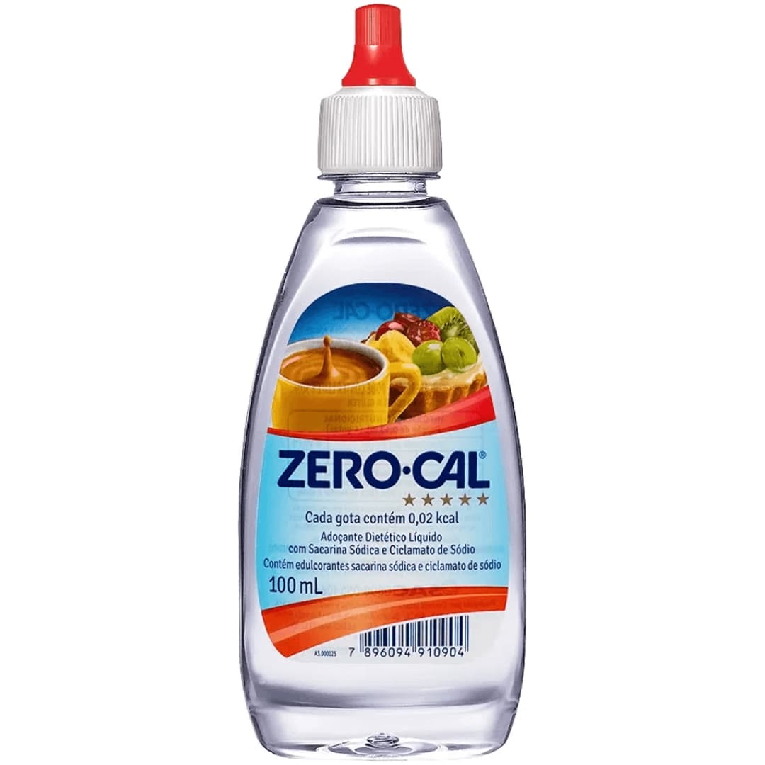 Adoçante Zero-Cal sacarina líquido 100ml